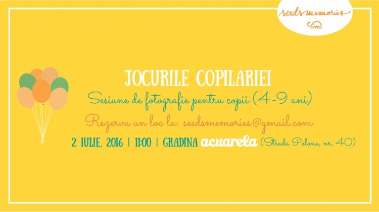 Jocurile copilariei - Sesiune de fotografie pentru copii