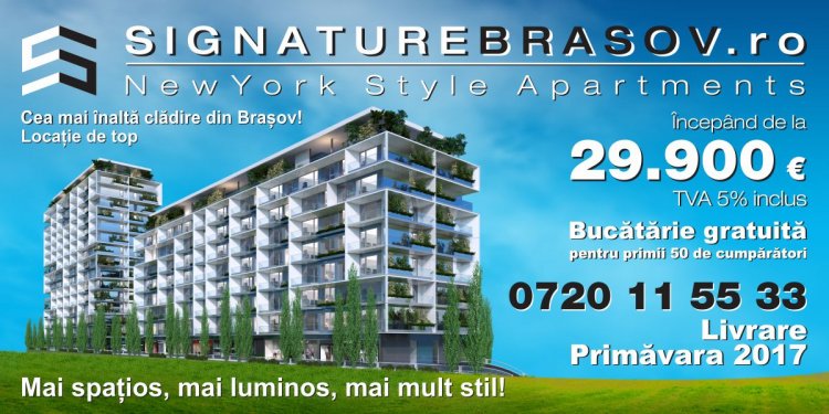 Signature Brasov- cel mai atractiv proiect imobiliar al Brasovului!