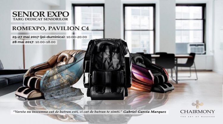 Chairmony participa la cea de-a doua editie a targului Senior Expo din Bucuresti