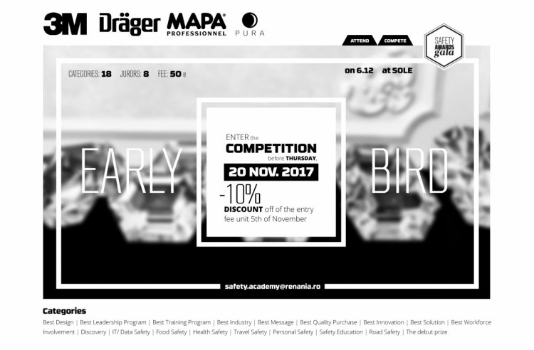 Cea de-a doua editie a competitiei Safety Awards intra in linie dreapta