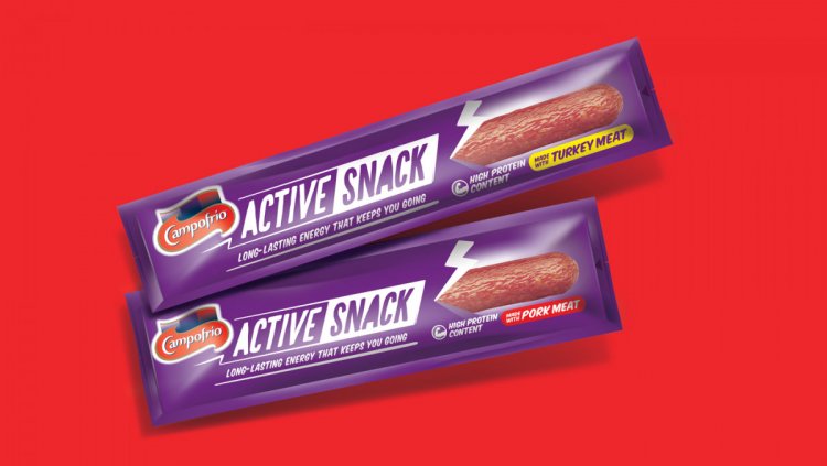 Snack-ul din carne intra oficial pe piata romaneasca sub sub brandul Campofrio Active Snack