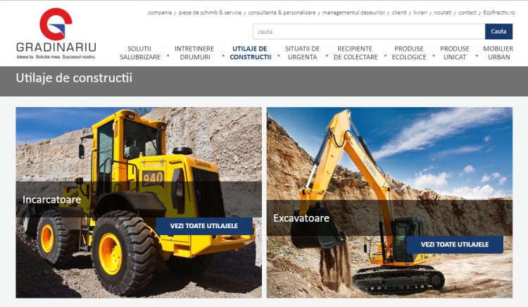 Comanda online utilajele de constructii cu mai multe functii
