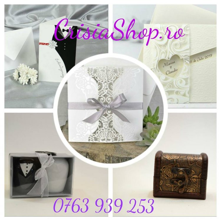 Crisia Shop ofera cele mai frumoase invitatii de nunta