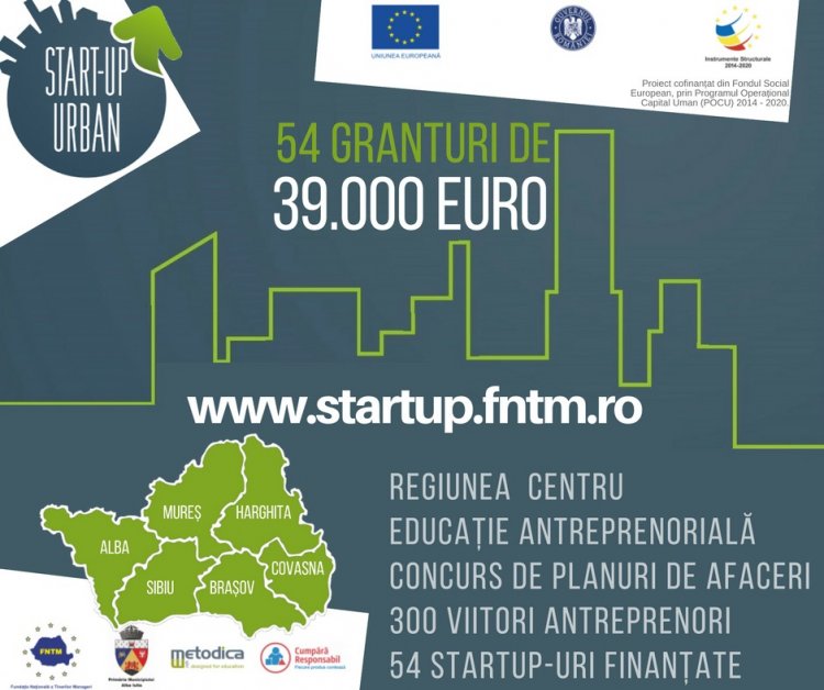 Granturi de 39.000 euro isi cauta idei de afaceri in Regiunea Centru