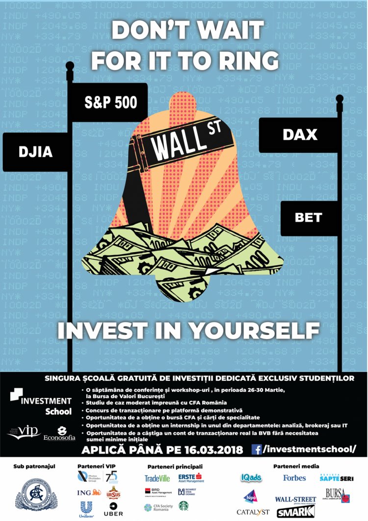 Investment School, singura scoala gratuita de investitii din Romania