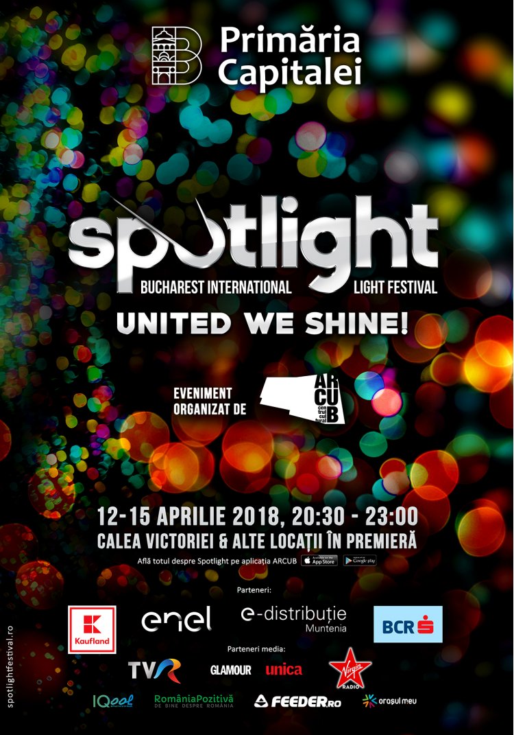 Coregrafie spectaculoasă de lumini și dans în deschiderea oficială SPOTLIGHT