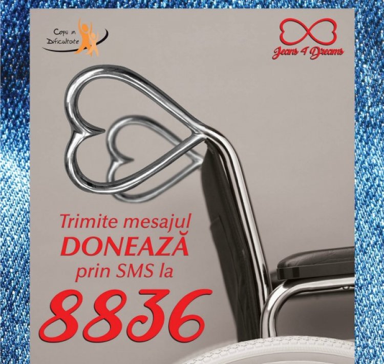 Acum poti dona 2 Euro prin SMS pentru copiii aflati in dificultate trimitand mesajul DONEAZA la 8836