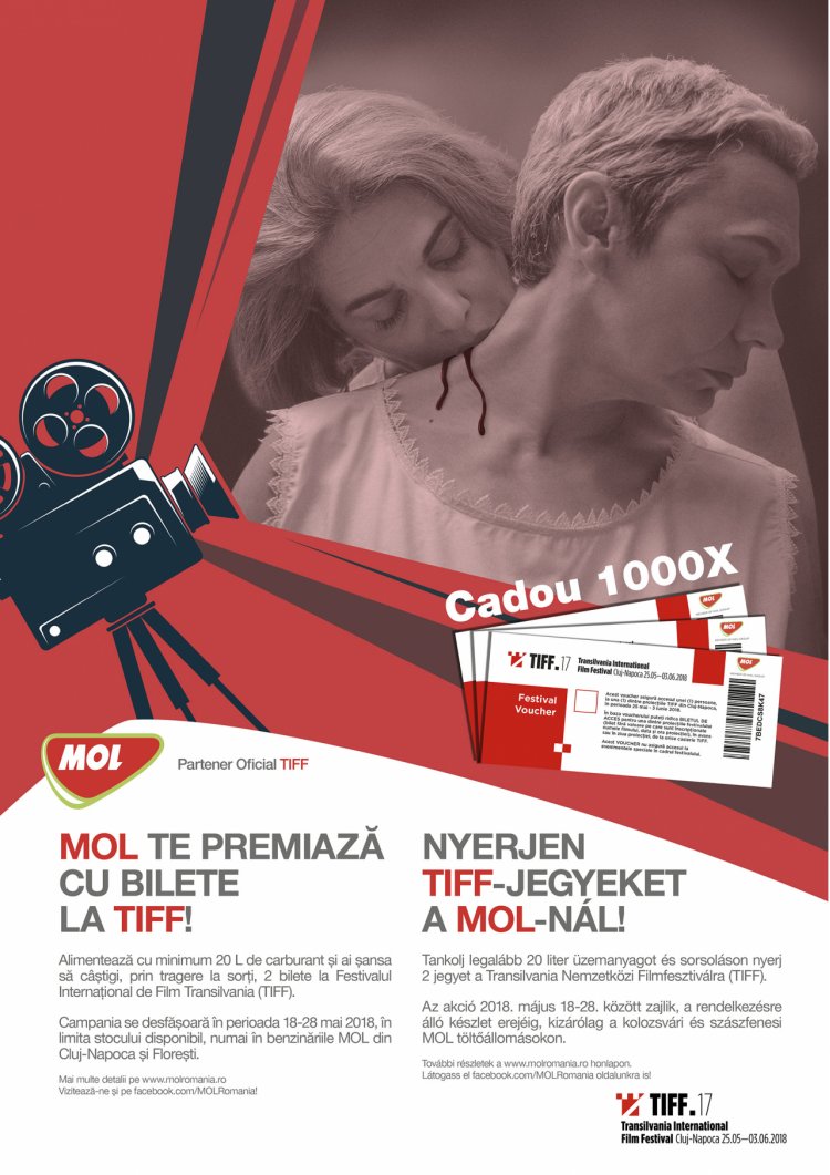 MOL România susţine spiritul creativ în cadrul TIFF, pentru al cincilea an consecutiv