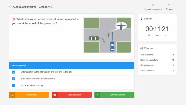 Unde gasesti chestionare auto in engleza?