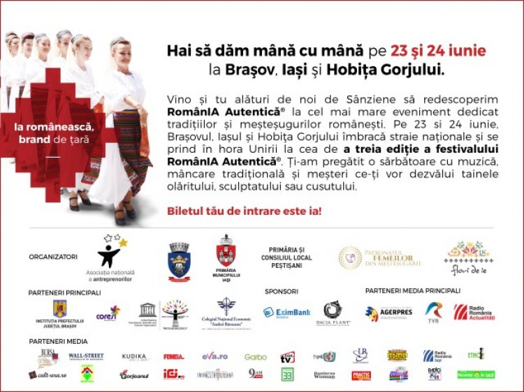 Festivalul RomanIA Autentica in editie de Centenar 23-24 Iunie 2018