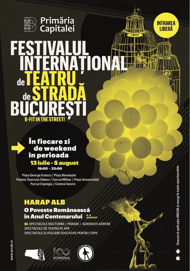 Începe festivalul internațional de teatru de stradă București B-FIT IN THE STREET!