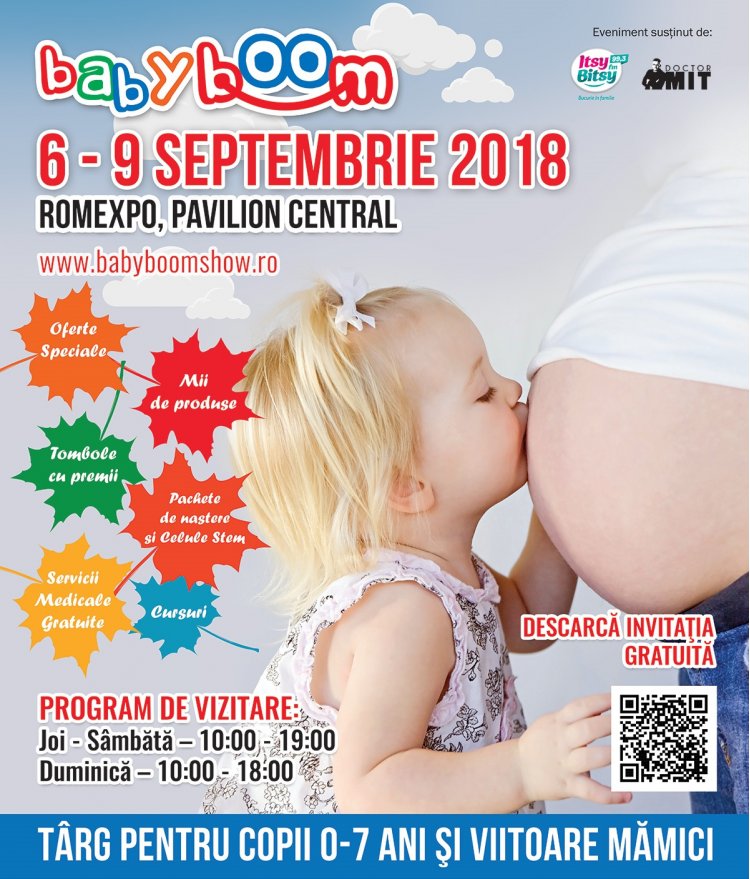 Pe 6 septembrie incepe Baby Boom Show – la ROMEXPO