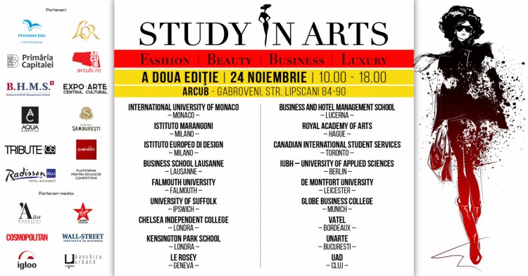 STUDY IN ARTS, business meets arts la cea de-a doua editie a singurului targ educational specializat din Romania