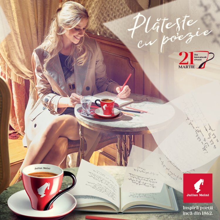 Pe 21 martie, îți plătești cafeaua cu o poezie
