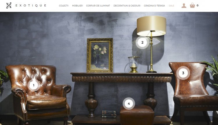 Exotique, brand-ul de mobilier de lux, a lansat noul site