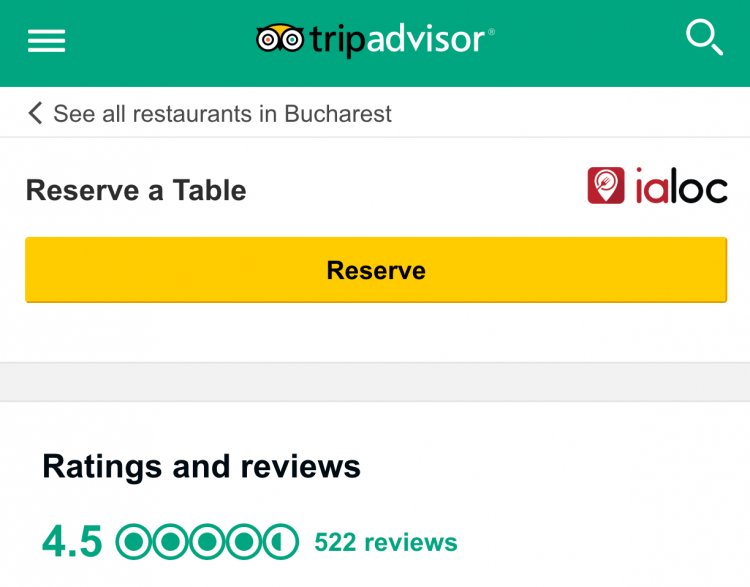 Ce Inseamna Parteneriatul TripAdvisor - ialoc pentru Restaurantele din Romania