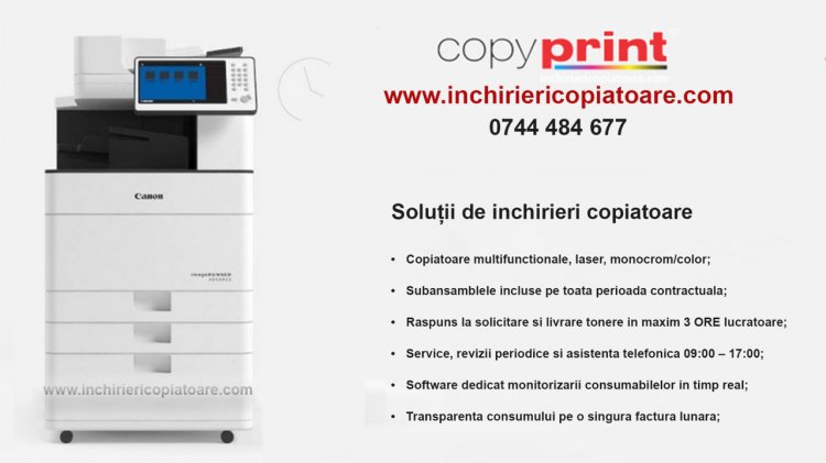 Service si inchirieri copiatoare