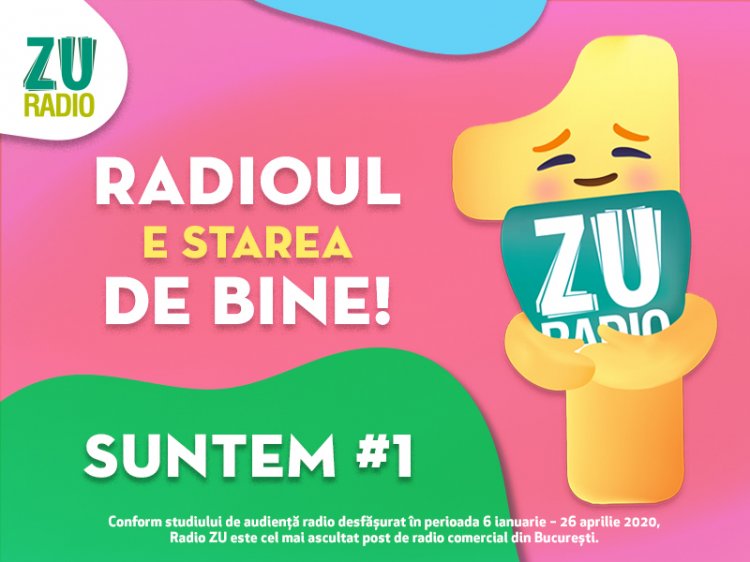 Radio ZU este radioul comercial NUMĂRUL 1 în București și în 2020 Radio ZU are peste 200.000 de ascultători unici pe zi