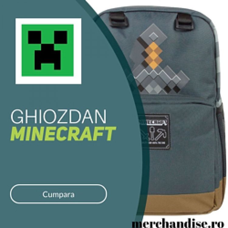 Ghiozdane originale Minecraft
