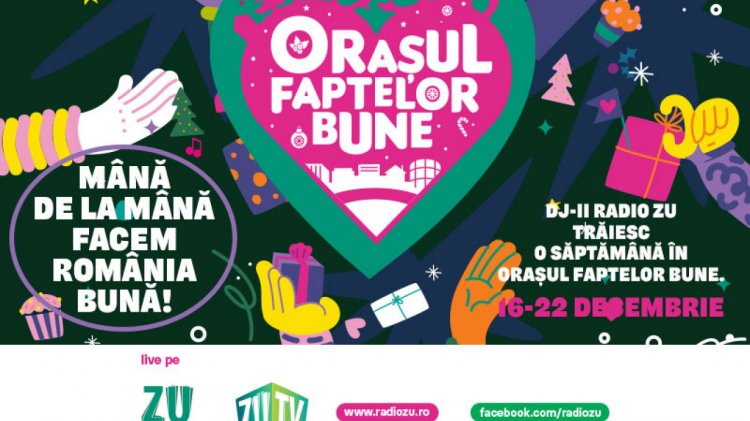 Orașul Faptelor Bune se întoarce la kilometrul zero. Radio ZU se mută deasupra Bucureștiului ca să fie aproape de România