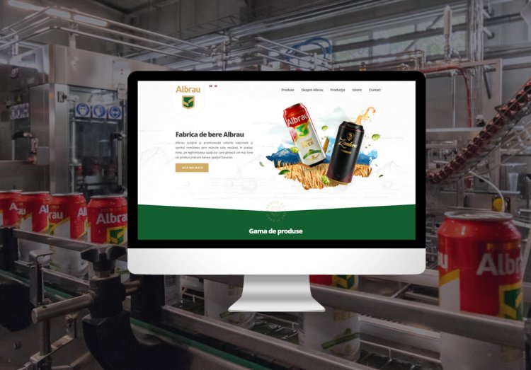 Justpixel lansează noul site al fabricii de bere Albrau