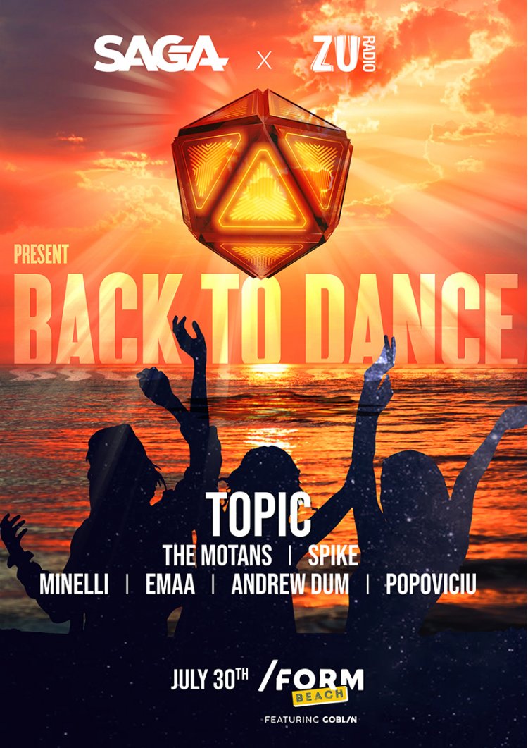 SAGA Festival și Radio ZU prezintă Back to Dance, pe 30 iulie, la Form Beach Mamaia