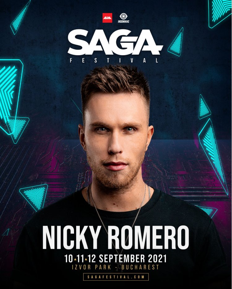 Celebrul DJ olandez Nicky Romero aduce un show exploziv, în septembrie, la SAGA Festival