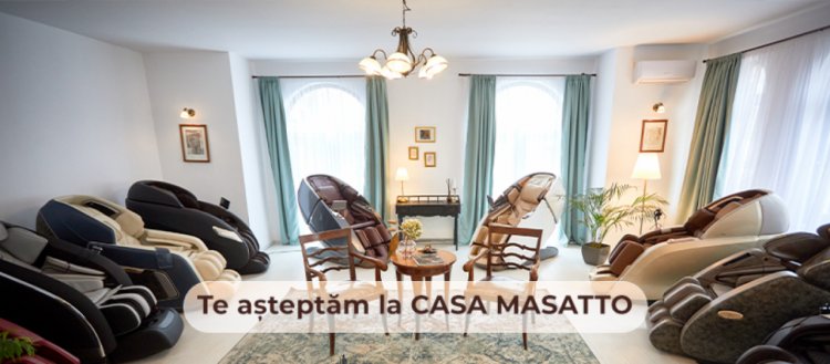 Masatto răsfață pe toată lumea, de la mic la mare, cu fotolii de masaj