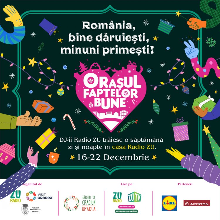 Mihai Morar: „Din 16 decembrie mutam Orașul Faptelor Bune în Piața Unirii din Oradea!”