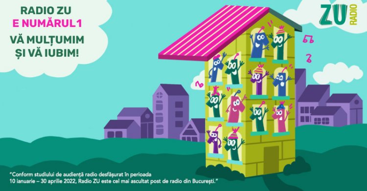 Radio ZU este radioul numărul 1 în București! Interesul ascultătorilor față de ZU a crescut în rândul publicului