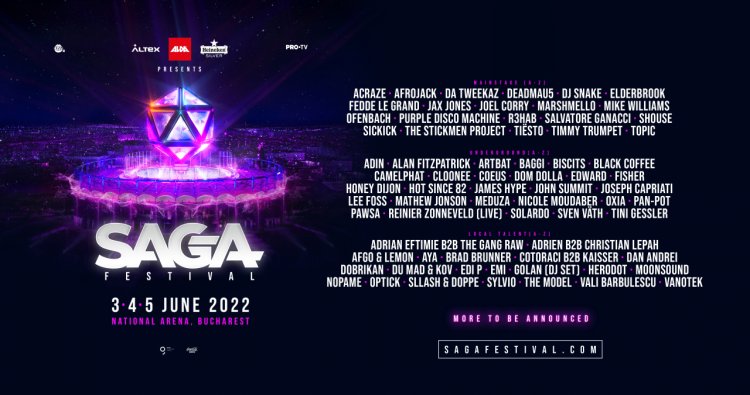 SAGA Festival anunță line-up-ul pentru fiecare zi de festival