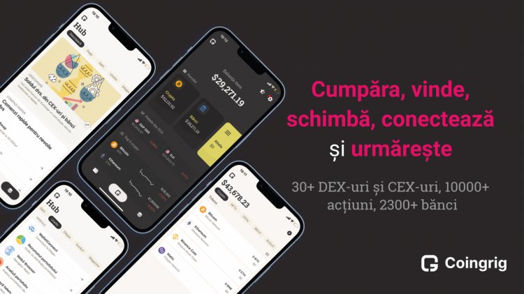 Startup-ul românesc Coingrig lansează primul portofel digital din lume ce reunește atât active bancare cât și crypto