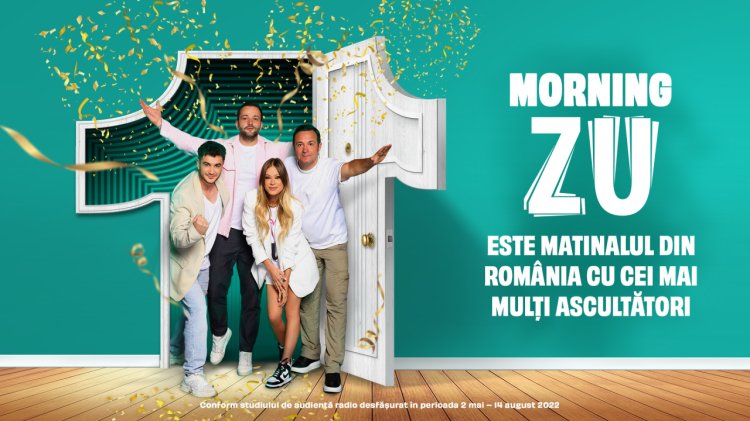 Morning ZU este matinalul cu cei mai mulți ascultători din România