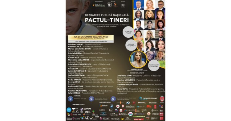 „Pactul pentru Tineri” - O coaliție de forțe reunite în direcția diminuării abandonului școlar