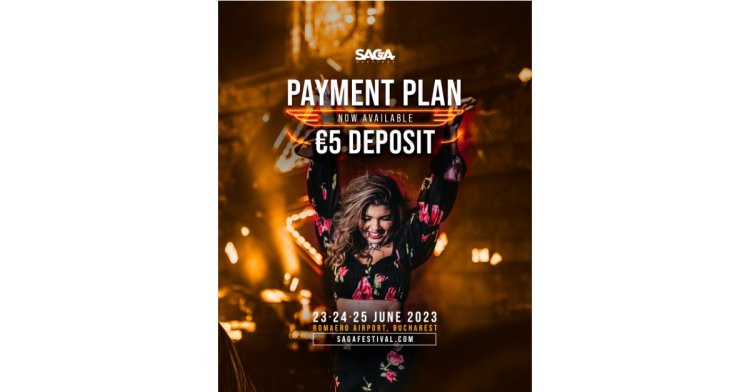 SAGA Festival lansează payment plan: bilete în rate egale la cel mai avantajos preț