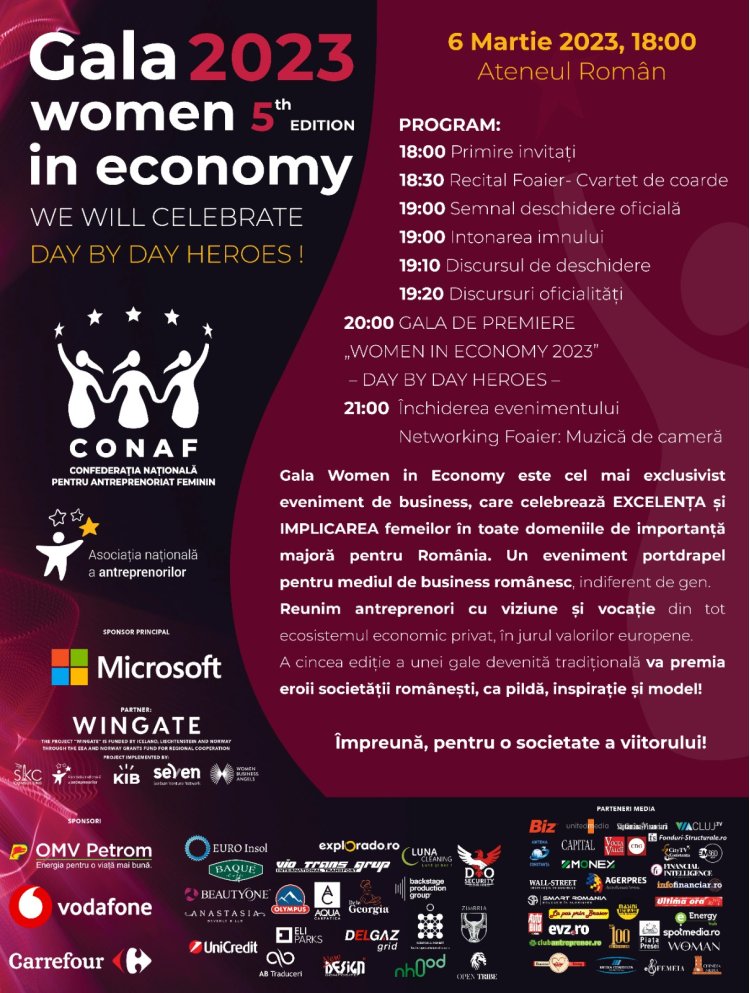 Gala „Woman in Economy” a ajuns la cea de a V-a ediţie