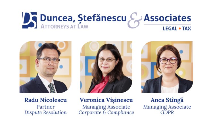 DUNCEA, ŞTEFĂNESCU & Asociaţii anunță noi promovări: