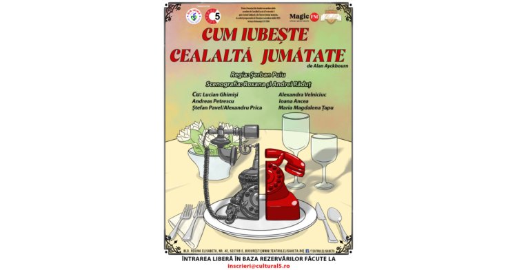 “Cum iubește cealaltă jumătate” – o nouă comedie la Teatrul Elisabeta pentru locuitorii Sectorului 5
