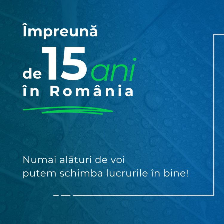 15 ani de inovație eco-responsabilă. Parteneriate verzi, strategii durabile.