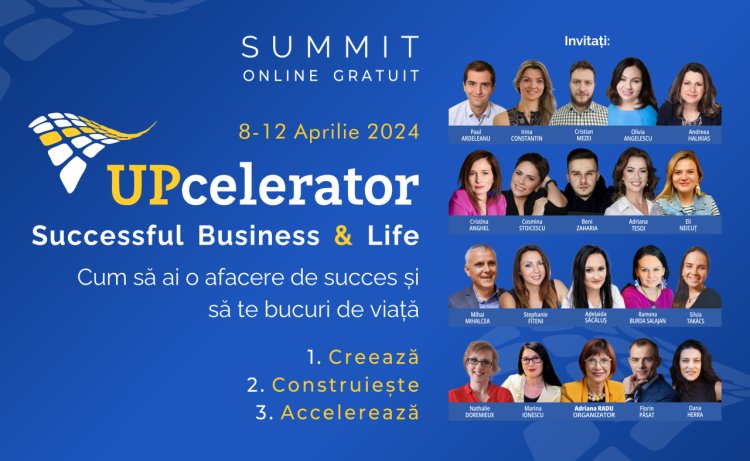 Summit pentru femei-antreprenor: UPcelerator 2024. Cum să ai un business de succes și să te bucuri de viață