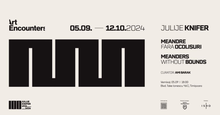 Art Encounters aduce în premieră națională lucrările artistului croat Julije Knifer în cadrul unei expoziții inedite