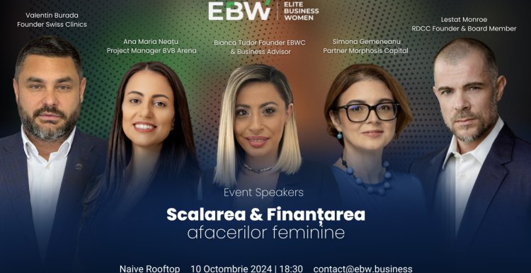 Cele mai strălucite minți din sectoarele de afaceri și investiții din România vin pe 10.10.2024 la EBW Club