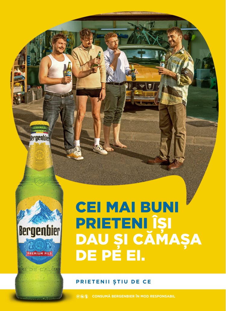 Bergenbier, berea prieteniei in Romania, implineste 30 de ani si lanseaza o noua platforma de comunicare