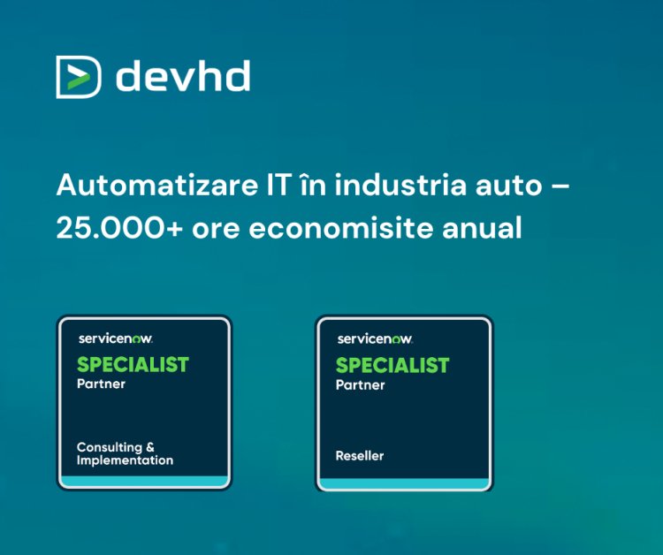 Devhd accelereazǎ digitalizarea companiilor din industria auto și economisește peste 25.000 de ore de muncă