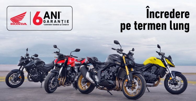 Honda Trading România lansează programul de Garanție de până la 6 ani pentru motocicletele și scuterele Honda