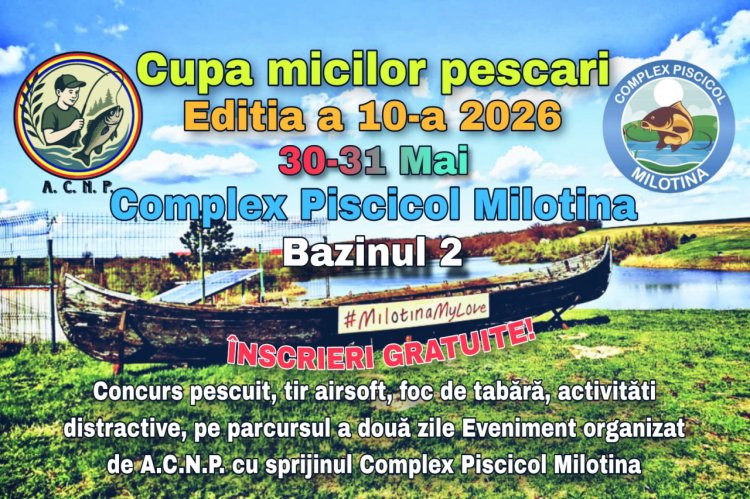 Cupa Micilor Pescari ajunge la ediția aniversară cu numărul 10