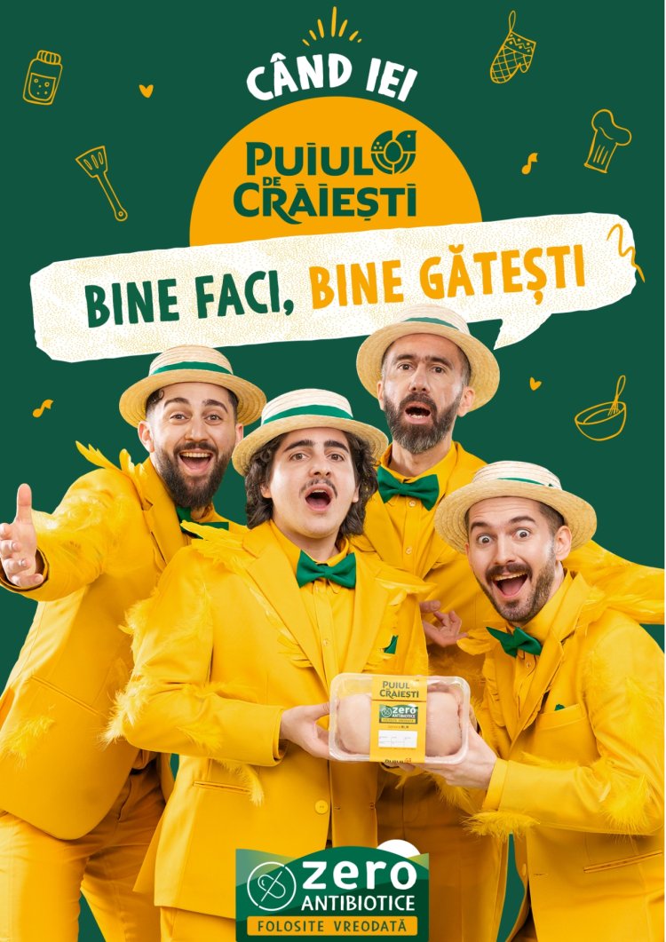 Puiul de Crăiești lansează o nouă campanie de comunicare pentru gama premium „Zero Antibiotice”